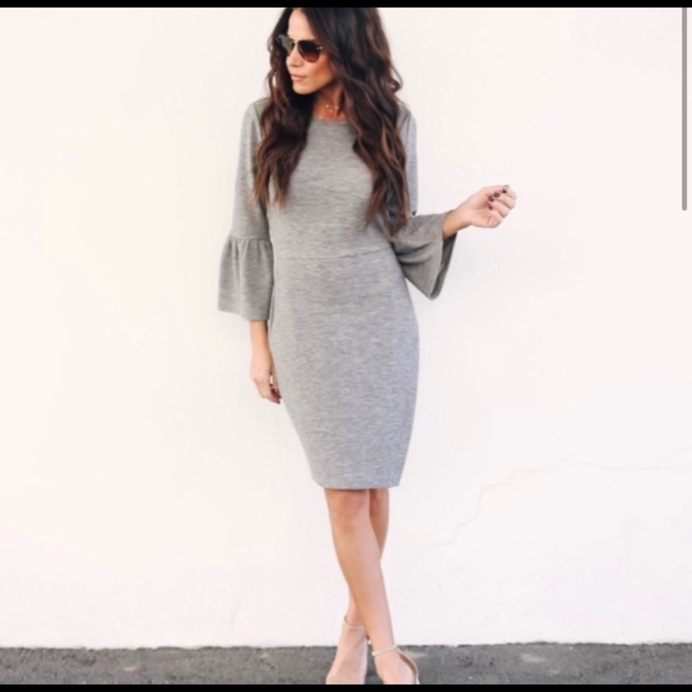 Vici Just My Type Bell Sleeve Dress NWOT